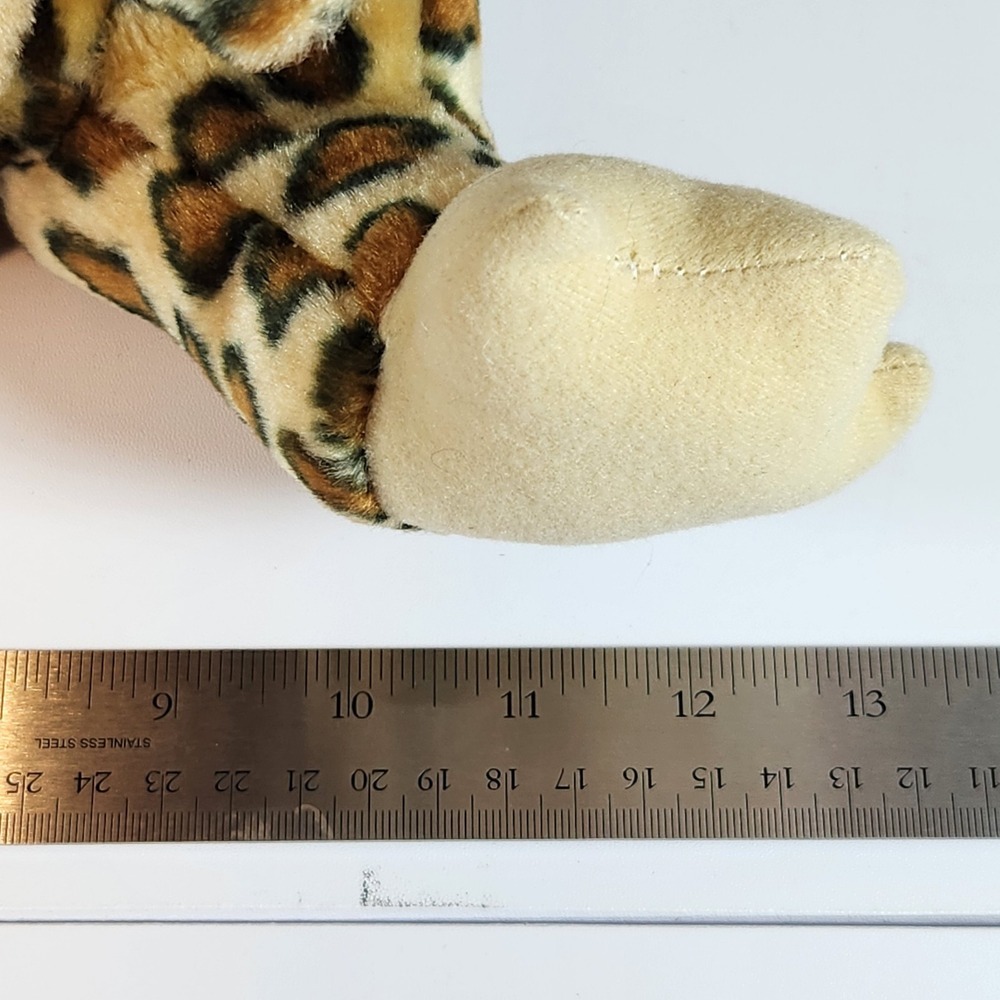 B.J Toy CO Cheetah Print Dinosaur Stuffed Animal Plush 14" RARE Toy Gift Brown - Picture 12 of 12